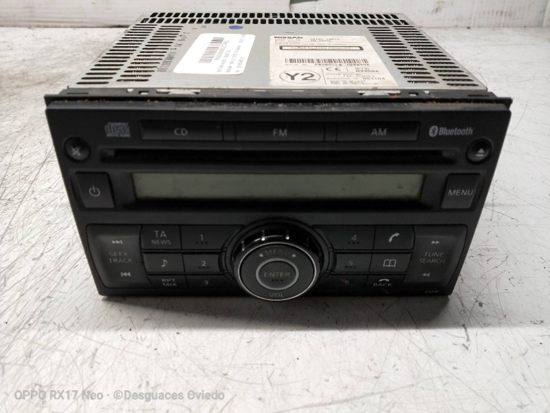 Recambio de sistema audio / radio cd para nissan tiida (c11x/sc11x) acenta referencia OEM IAM 28185EM01A  