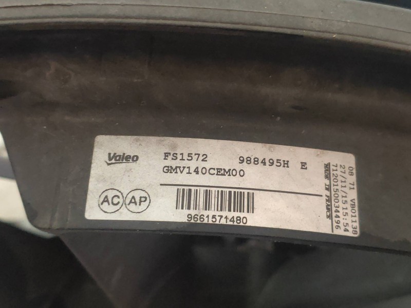 Recambio de electroventilador para citroen ds5 design referencia OEM IAM 9661571480 988495H 