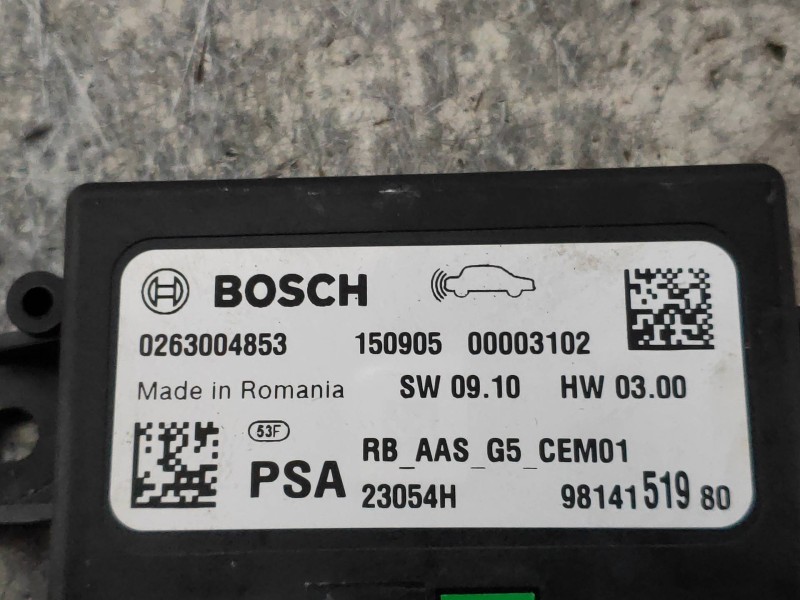 Recambio de modulo electronico para citroen ds5 design referencia OEM IAM 0263004853 9814151980 