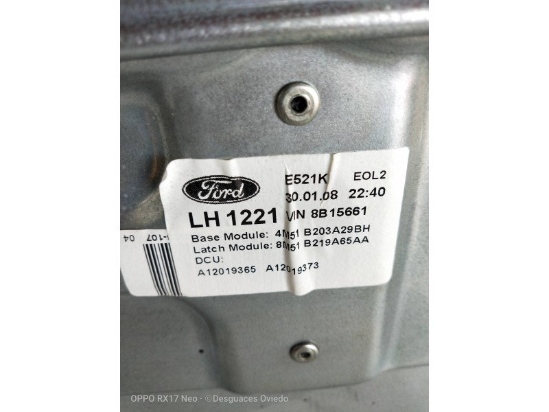 Recambio de elevalunas delantero izquierdo para ford focus lim. (cb4) business referencia OEM IAM 4M51B203A29BH 996475108 3P