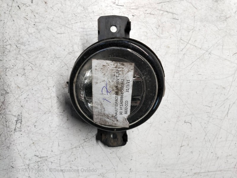 Recambio de faro antiniebla izquierdo para renault espace iv (jk0) 2.0 16v turbo referencia OEM IAM   