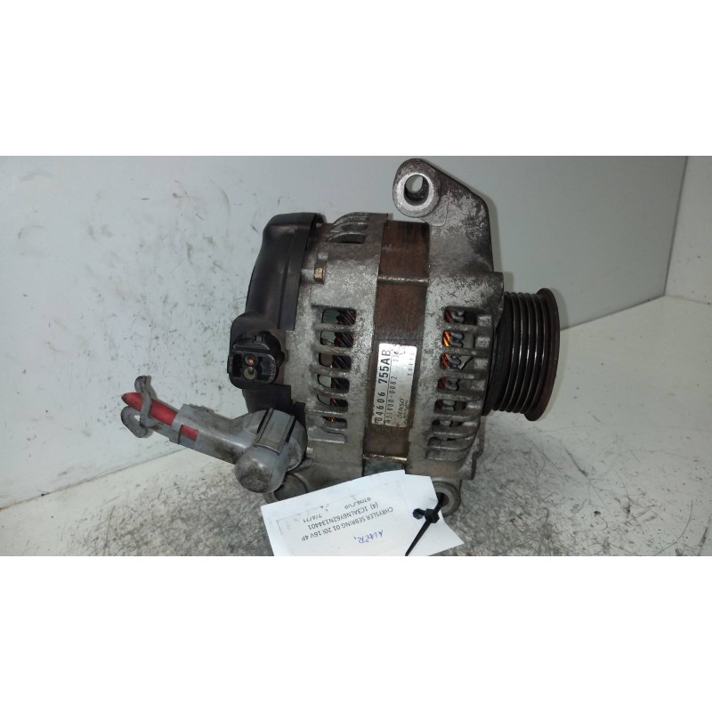 Recambio de alternador para chrysler sebring berlina (jr41) 2.0 le referencia OEM IAM 42100000062 04606755AB DENSO 20I 16V