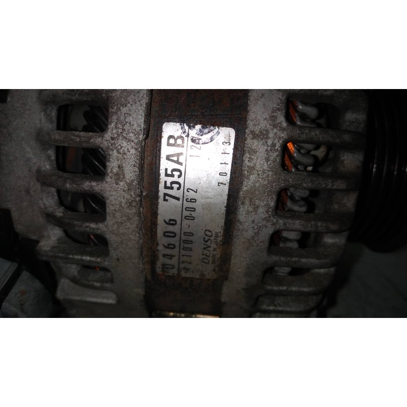 Recambio de alternador para chrysler sebring berlina (jr41) 2.0 le referencia OEM IAM 42100000062 04606755AB DENSO 20I 16V