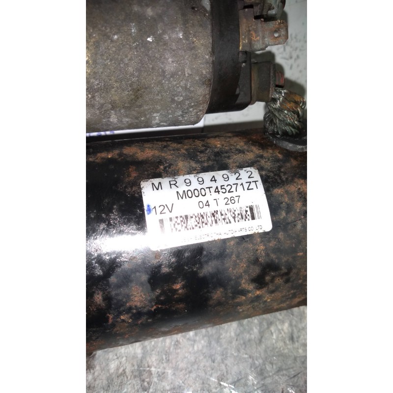 Recambio de motor arranque para smart forfour forfour 47 kw referencia OEM IAM MR994922 M000T45271ZT MITHUBISHI 11I