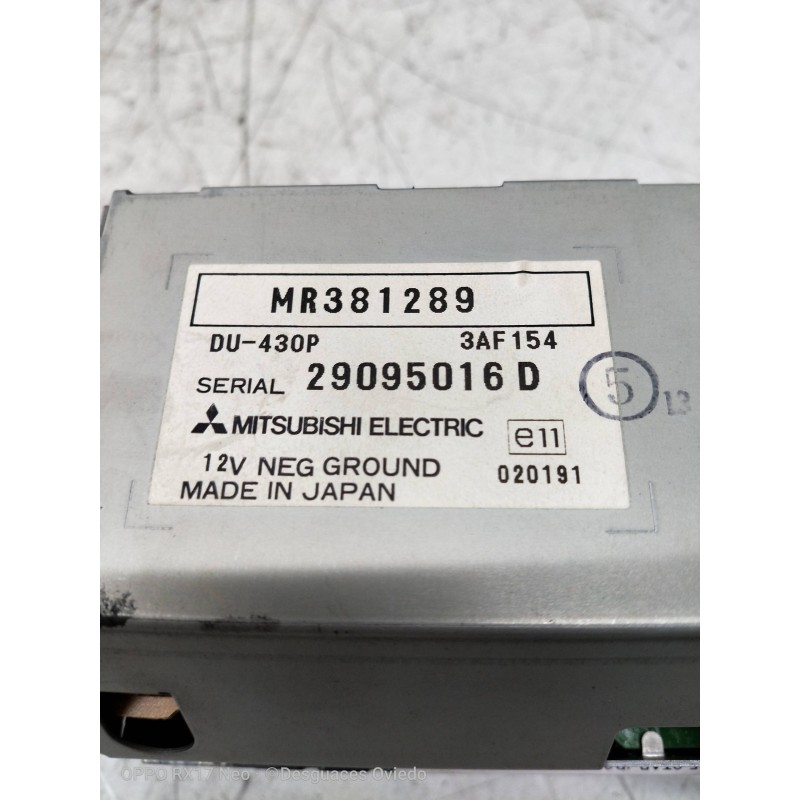 Recambio de pantalla multifuncion para mitsubishi space star (dg0) 1900 di-d avance referencia OEM IAM MR381289 29095016D 