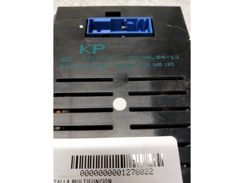 Recambio de pantalla multifuncion para opel astra h berlina cosmo referencia OEM IAM 5WK70032 13111163 