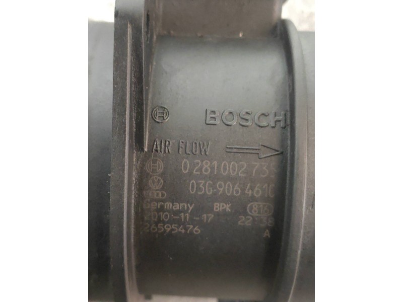 Recambio de caudalimetro para audi a4 ber. (b8) básico quattro referencia OEM IAM 0281002739 03G906461C 