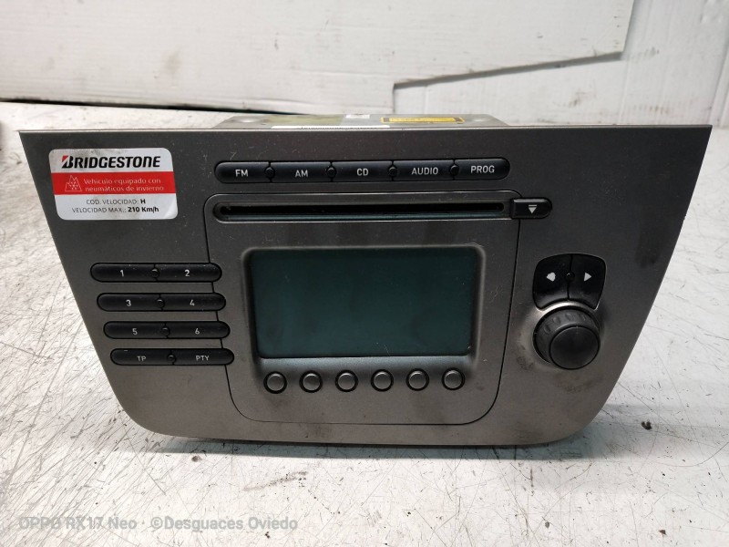 Recambio de sistema audio / radio cd para seat altea (5p1) reference referencia OEM IAM   