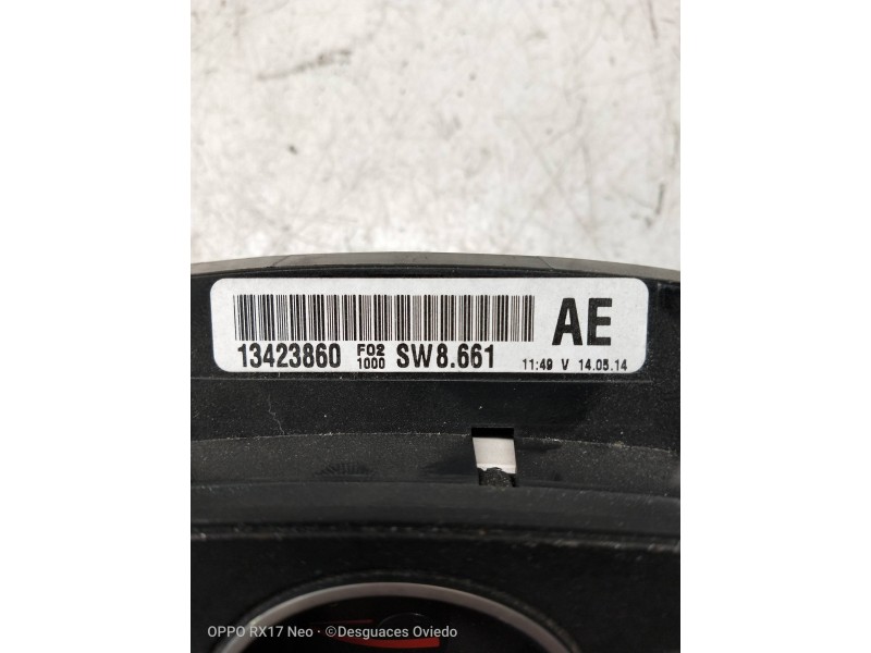 Recambio de cuadro instrumentos para opel zafira b enjoy referencia OEM IAM 13423860 AE 