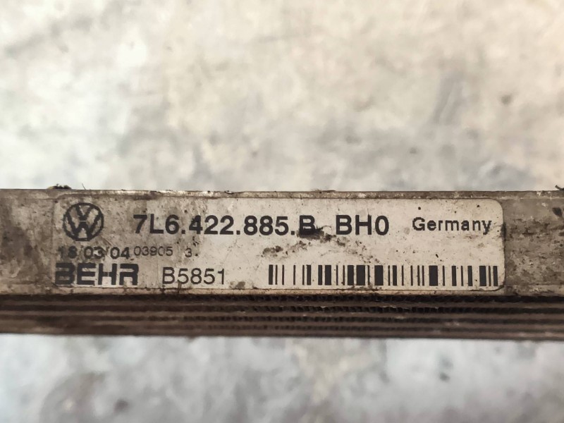 Recambio de radiador aceite para volkswagen touareg (7la) tdi r5 referencia OEM IAM 7L0317021BHO  