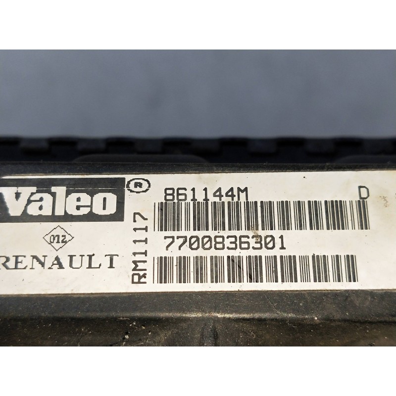 Recambio de radiador agua para renault clio ii fase ii (b/cb0) 1.5 dci diesel referencia OEM IAM 7700836301 861144M 