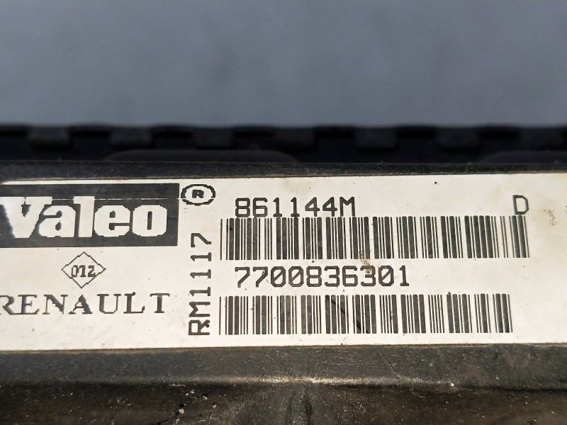 Recambio de radiador agua para renault clio ii fase ii (b/cb0) 1.5 dci diesel referencia OEM IAM 7700836301 861144M 