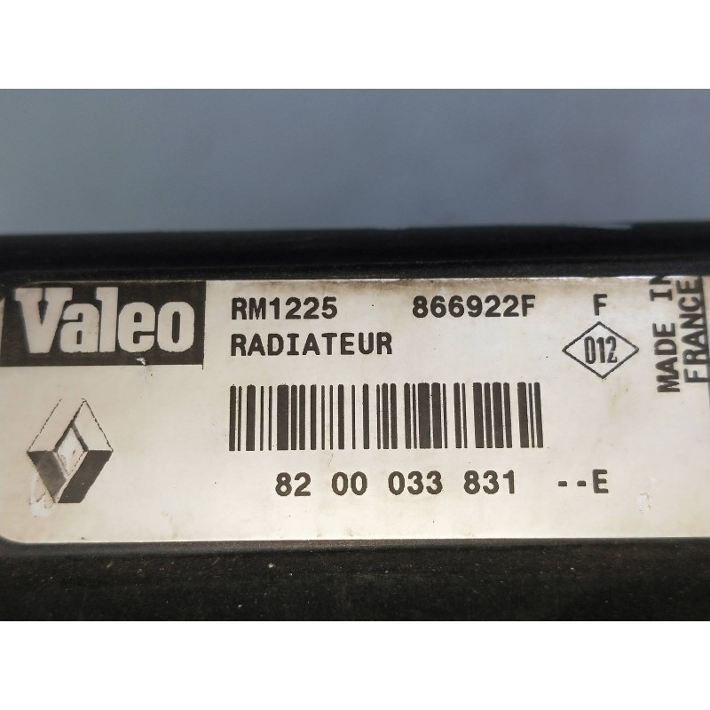 Recambio de radiador agua para renault clio ii fase ii (b/cb0) 1.5 dci diesel referencia OEM IAM 8200033831E 866922F 