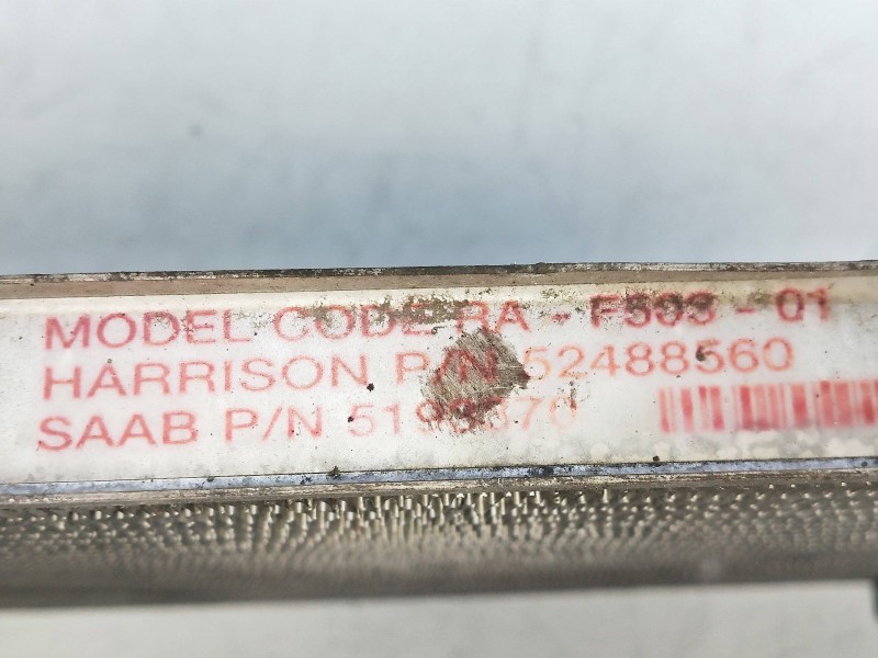 Recambio de radiador agua para saab 9-5 sedán 2.0 cat referencia OEM IAM 52488560  