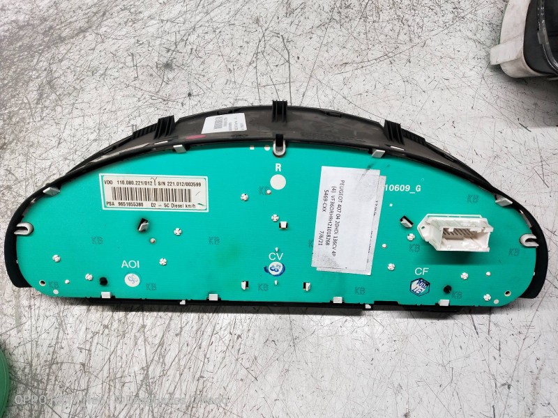 Recambio de cuadro instrumentos para peugeot 407 st sport pack referencia OEM IAM 110080221012 9651855380 