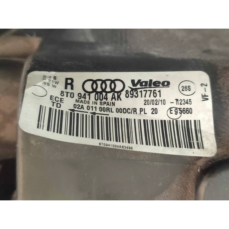 Recambio de faro derecho para audi a5 coupe (8t) 2.0 tfsi (155kw) referencia OEM IAM 8T0941004AK 89317761 8T0941030AK