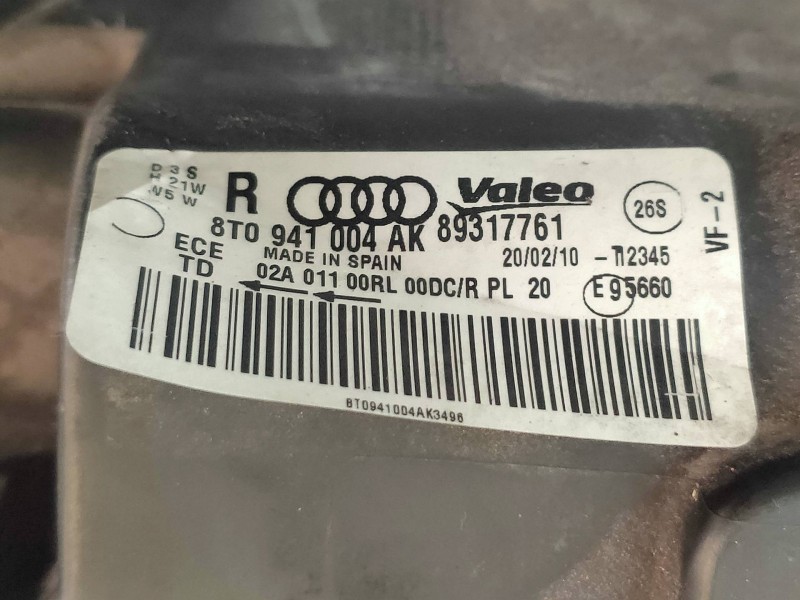 Recambio de faro derecho para audi a5 coupe (8t) 2.0 tfsi (155kw) referencia OEM IAM 8T0941004AK 89317761 8T0941030AK