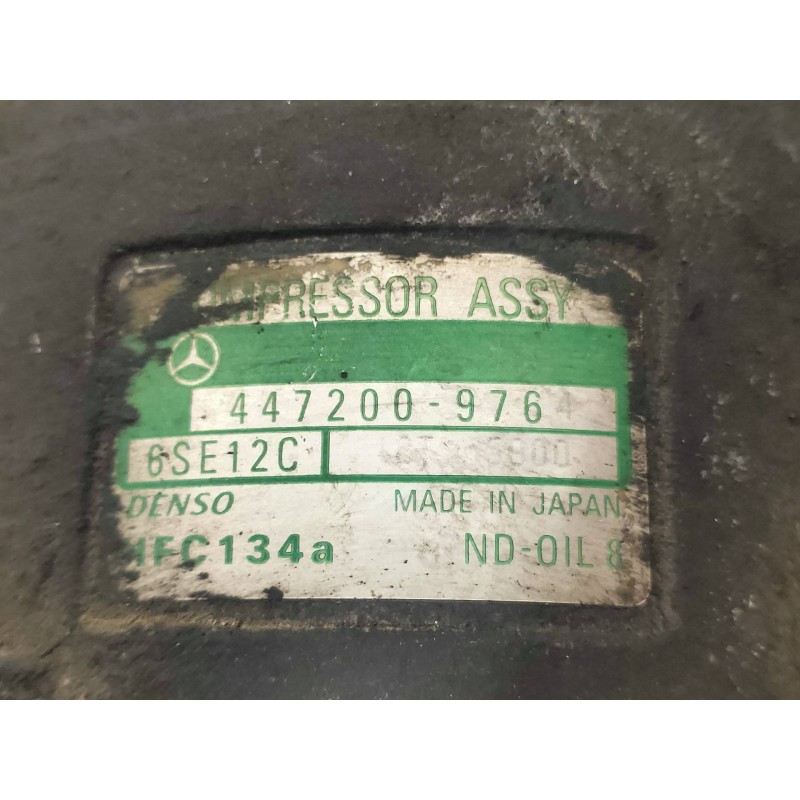 Recambio de compresor aire acondicionado para mercedes clase a (w168) 170 cdi (168.008) referencia OEM IAM 4472009764 6SE12C 