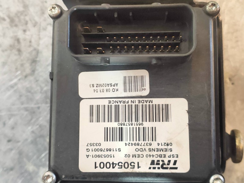 Recambio de abs para peugeot 407 st sport pack referencia OEM IAM 15054001 9651857880 S118676001G