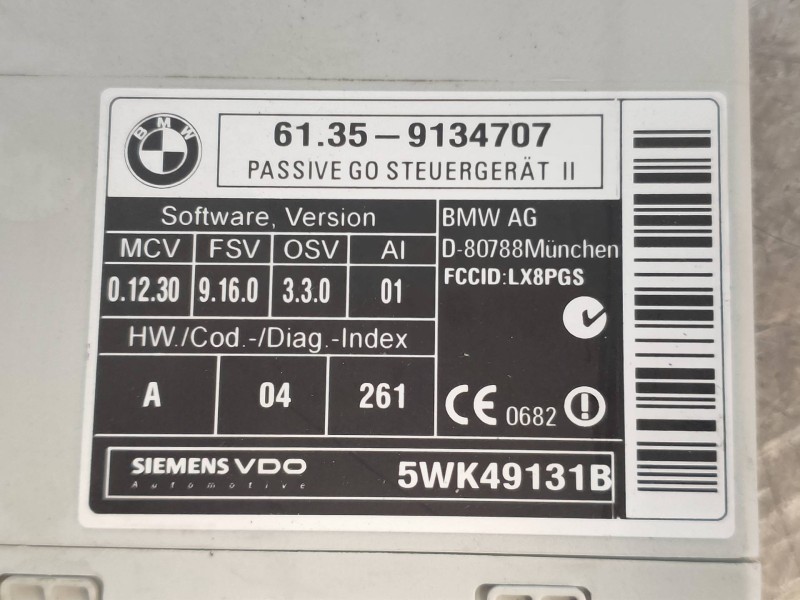 Recambio de modulo electronico para bmw x6 (e71) xdrive40d referencia OEM IAM 5WK49131B 9134707 