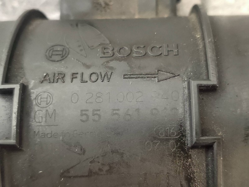 Recambio de caudalimetro para opel astra j lim. cosmo referencia OEM IAM 0281002940 55561912 