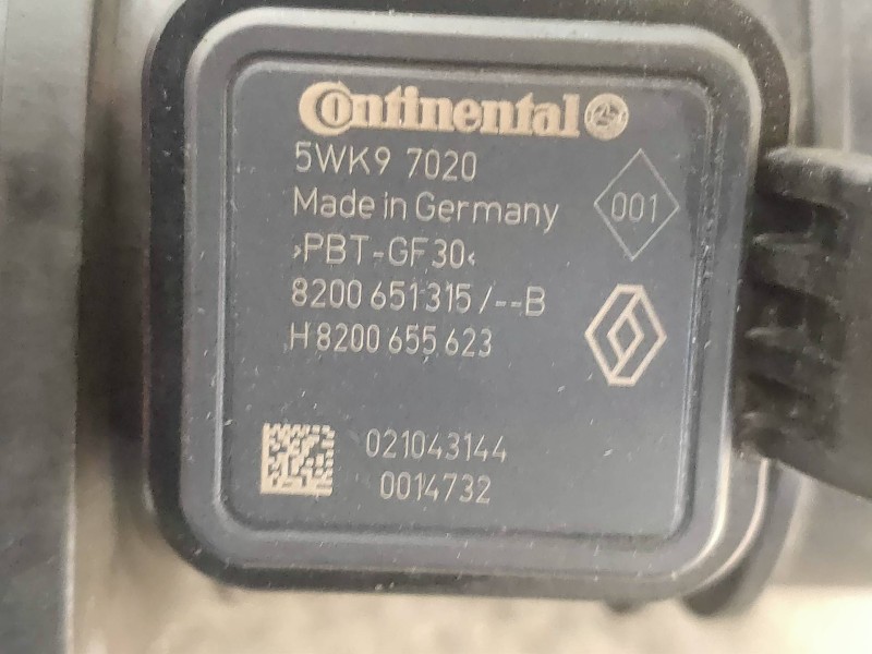 Recambio de caudalimetro para renault trafic caja cerrada (ab 4.01) l2h1 caja cerrada, largo referencia OEM IAM 5WK97020 8200651