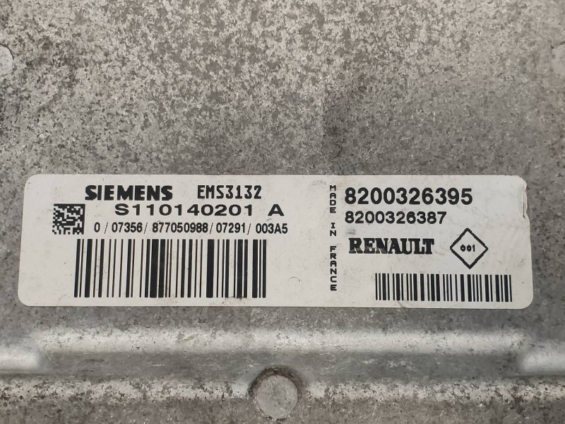 Recambio de centralita motor uce para renault clio ii fase ii (b/cb0) authentique referencia OEM IAM S110140201A 8200326395 8200