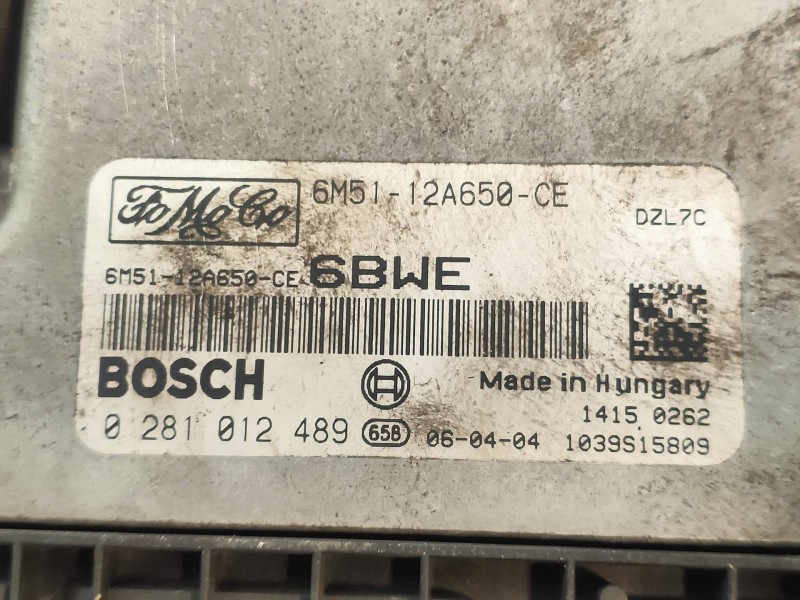 Recambio de centralita motor uce para ford focus berlina (cap) ghia referencia OEM IAM 0281012489 6M5112A650CE 