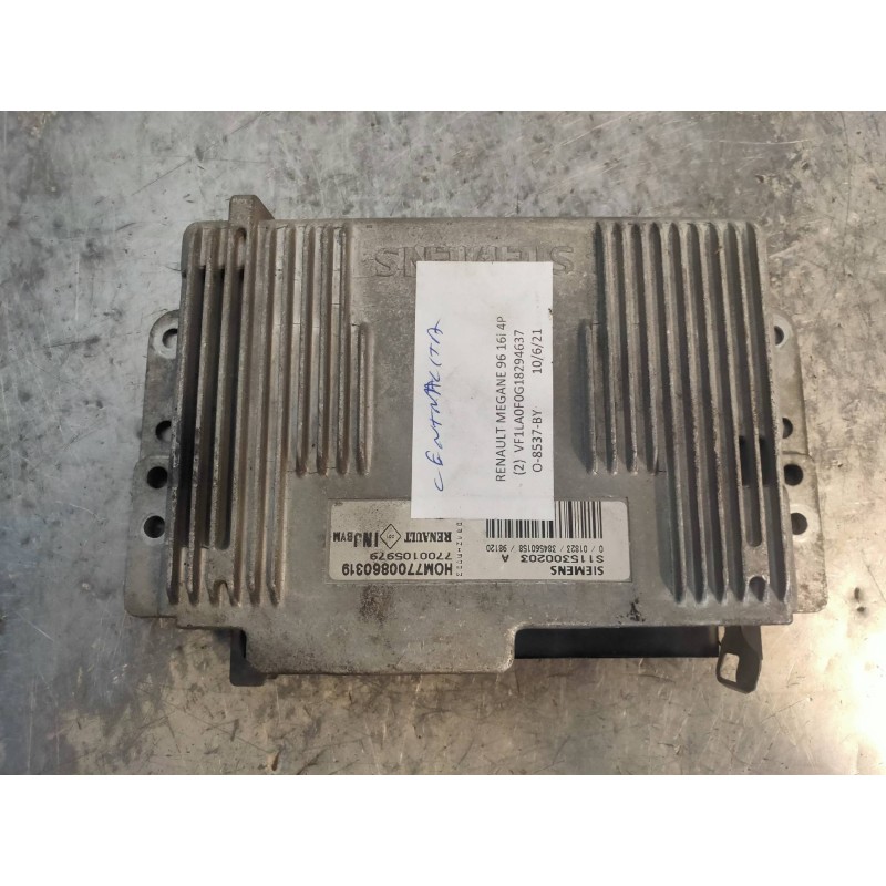 Recambio de centralita motor uce para renault megane i classic (la0) 1.6e rn referencia OEM IAM S115300203A HOM7700860319 770010