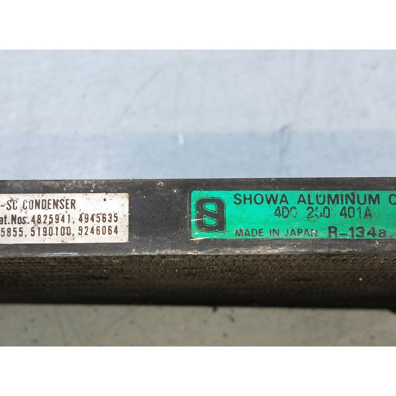 Recambio de condensador / radiador aire acondicionado para audi s8 (d2) 4.2 referencia OEM IAM 4D260401A 4825941 4945635