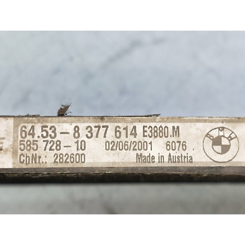 Recambio de condensador / radiador aire acondicionado para bmw serie 3 coupe (e46) 3.0 24v cat referencia OEM IAM 64538377614  