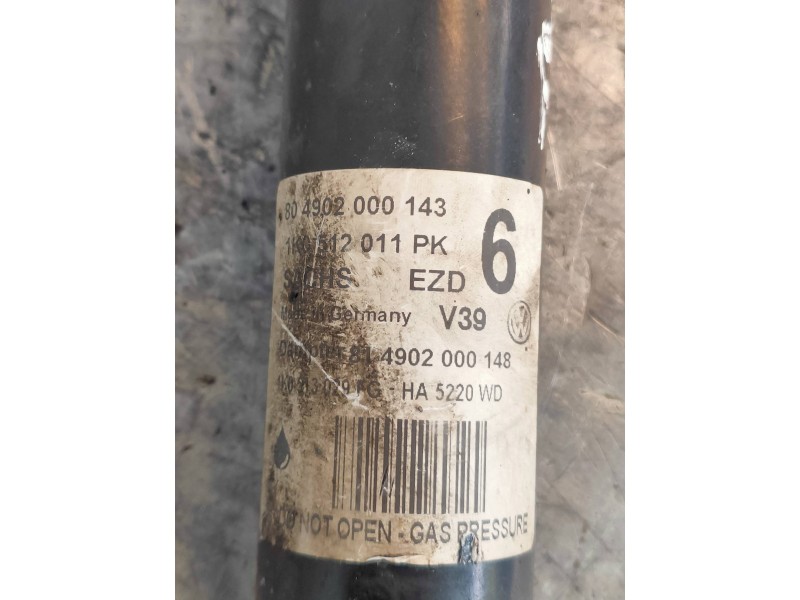 Recambio de amortiguador trasero izquierdo para volkswagen scirocco (138) r-line bmt referencia OEM IAM 1K0512011PK 804902000143