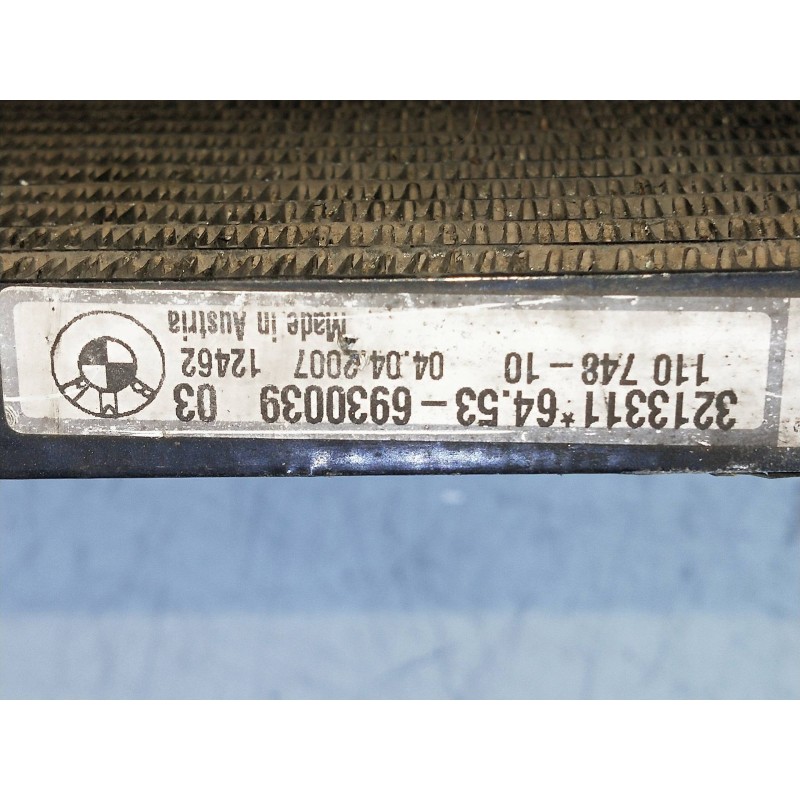 Recambio de condensador / radiador aire acondicionado para bmw serie 3 berlina (e90) 318d referencia OEM IAM 6930039 3213311 