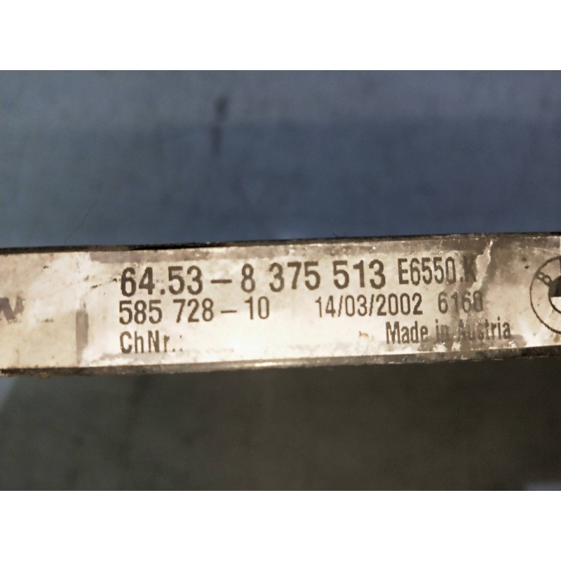 Recambio de condensador / radiador aire acondicionado para bmw serie 5 berlina (e39) 530d referencia OEM IAM 8375513  