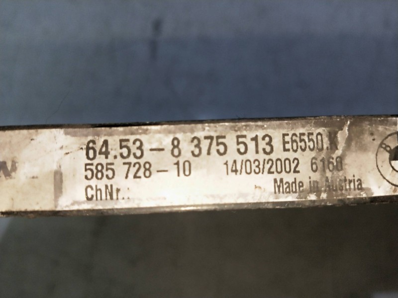 Recambio de condensador / radiador aire acondicionado para bmw serie 5 berlina (e39) 530d referencia OEM IAM 8375513  