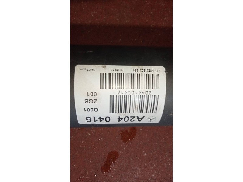 Recambio de transmision central para mercedes clase glk (w204) glk glk 220 cdi be (204.902) referencia OEM IAM A2040416  