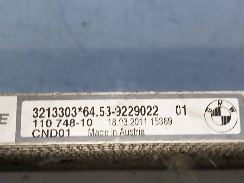 Recambio de condensador / radiador aire acondicionado para bmw z4 roadster (e89) 2.5 24v cat referencia OEM IAM 9229022 3213303 