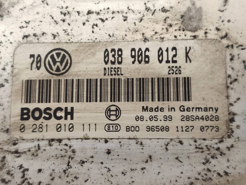 Recambio de centralita motor uce para volkswagen golf iv berlina (1j1) básico referencia OEM IAM 0281010111 038906012K 