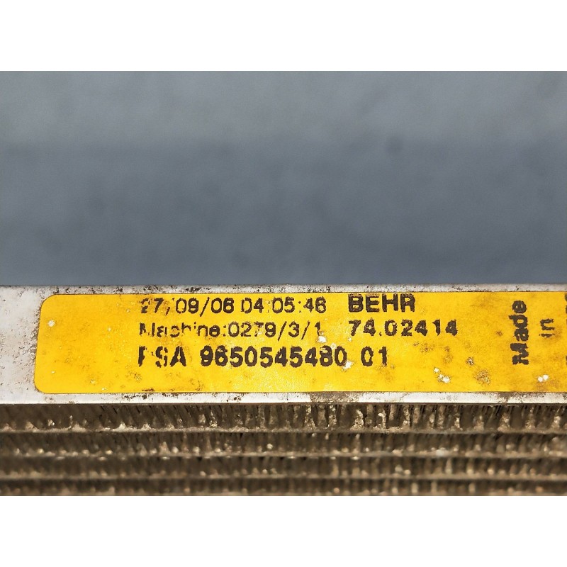 Recambio de condensador / radiador aire acondicionado para citroen c4 grand picasso sx referencia OEM IAM 9650545480  