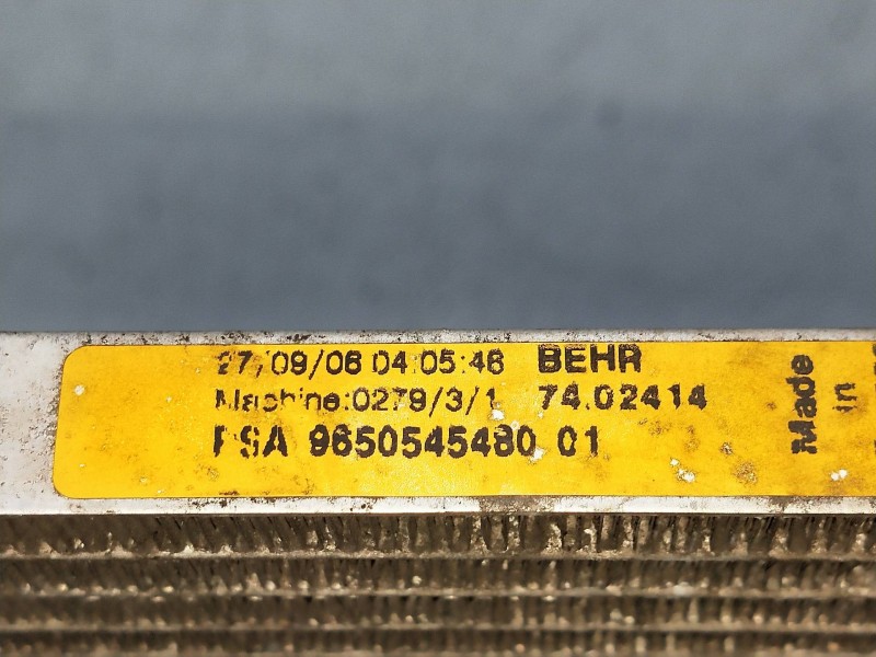 Recambio de condensador / radiador aire acondicionado para citroen c4 grand picasso sx referencia OEM IAM 9650545480  