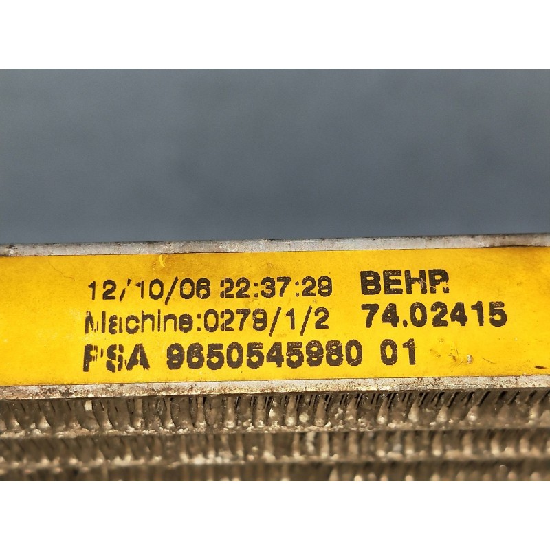 Recambio de condensador / radiador aire acondicionado para citroen c4 berlina 1.6 16v cat (nfu / tu5jp4) referencia OEM IAM 9650 Recambio de condensador / radiador aire acondicionado para citroen c4 berlina 1.6 16v cat (nfu / tu5jp4) referencia OEM IAM 9650