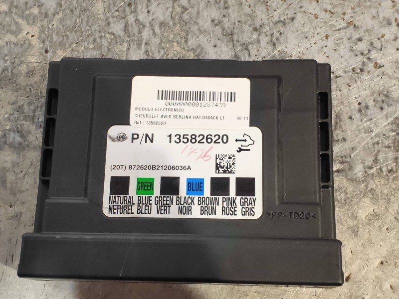 Recambio de modulo electronico para chevrolet aveo berlina hatchback lt referencia OEM IAM 13582620  