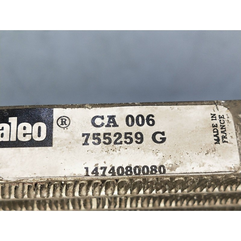 Recambio de condensador / radiador aire acondicionado para fiat ulysse (121) 1.9 turbodiesel referencia OEM IAM 755259G 14740800