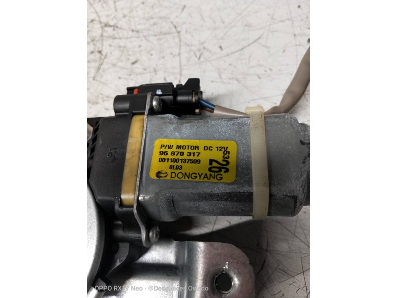 Recambio de elevalunas delantero derecho para chevrolet aveo ls referencia OEM IAM 96870317 5P 