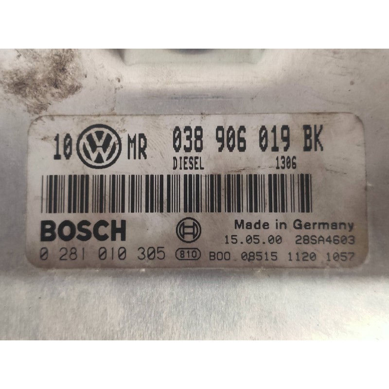 Recambio de centralita motor uce para volkswagen passat berlina (3b2) comfortline referencia OEM IAM 0281010305 038906019BK 