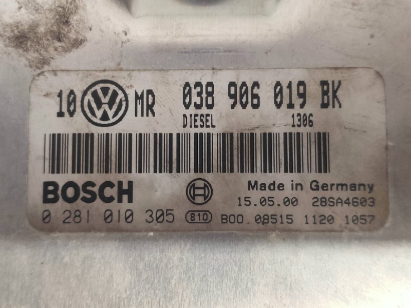 Recambio de centralita motor uce para volkswagen passat berlina (3b2) comfortline referencia OEM IAM 0281010305 038906019BK 