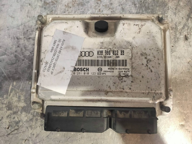 Recambio de centralita motor uce para audi a3 (8l) 1.9 tdi ambiente referencia OEM IAM 0281010123 038906012BB 