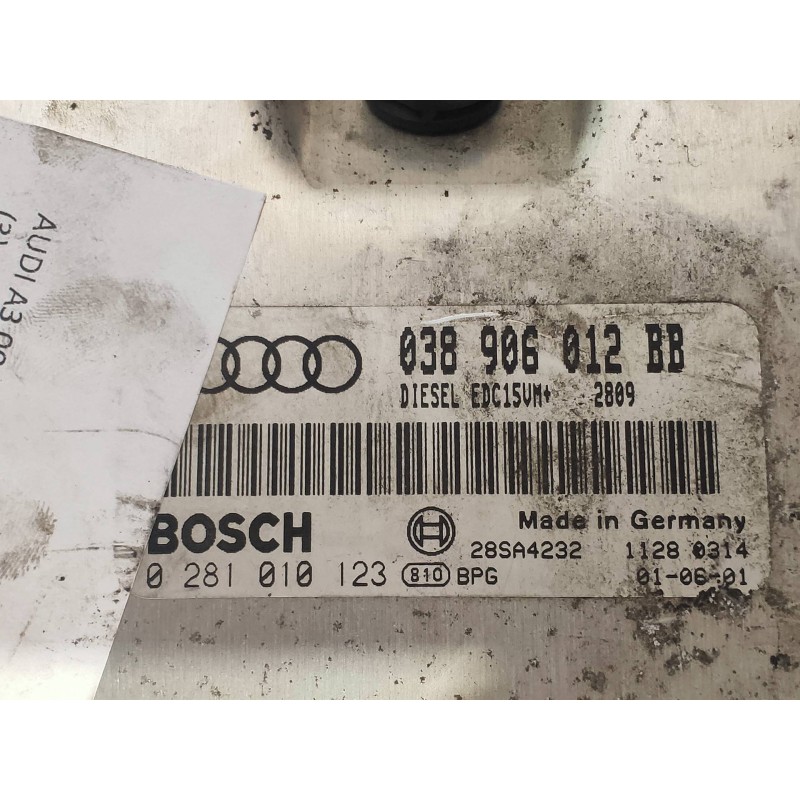 Recambio de centralita motor uce para audi a3 (8l) 1.9 tdi ambiente referencia OEM IAM 0281010123 038906012BB 
