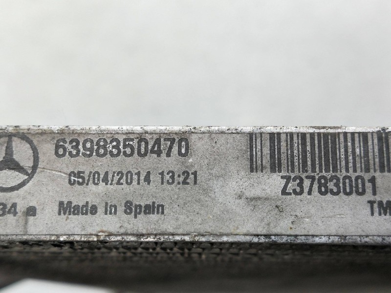 Recambio de condensador / radiador aire acondicionado para mercedes vito (w639) basic, combi 111 cdi largo (639.603) referencia 