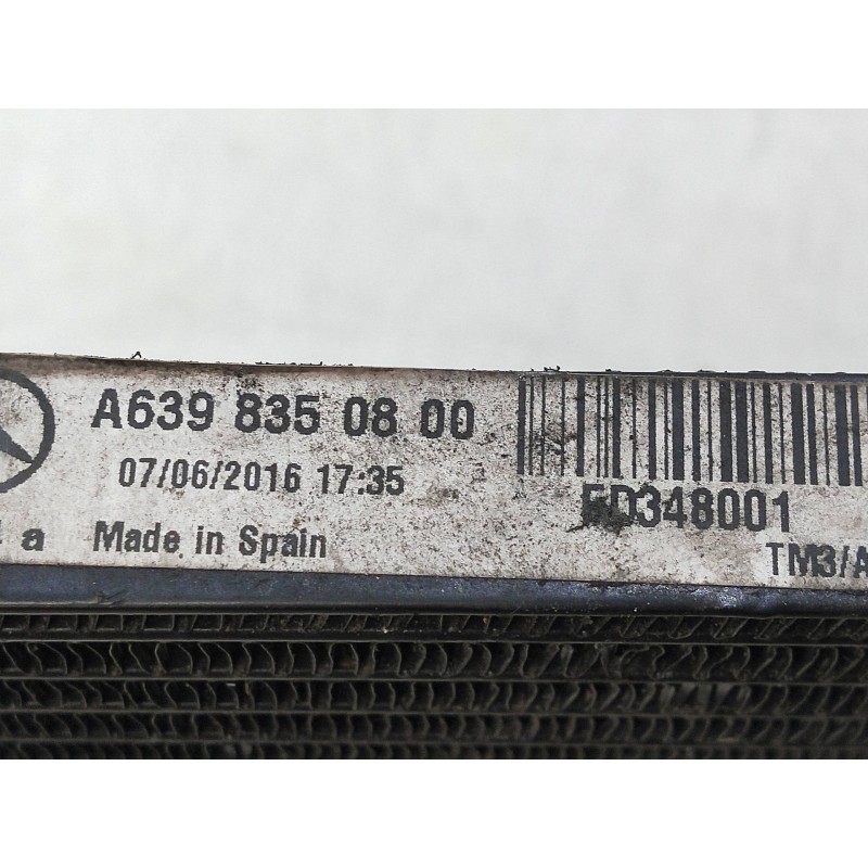 Recambio de condensador / radiador aire acondicionado para mercedes vito caja cerrada 6.03  111 cdi largo (639.603) referencia O
